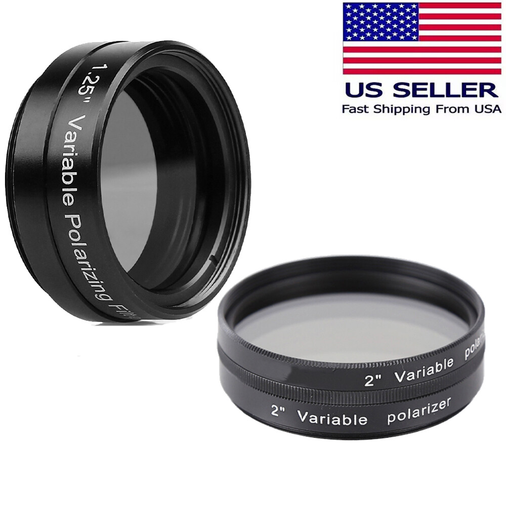 1.25''/ 2'' Variable Polarizing Filter Len For Astronomical Telescope Eyepiece