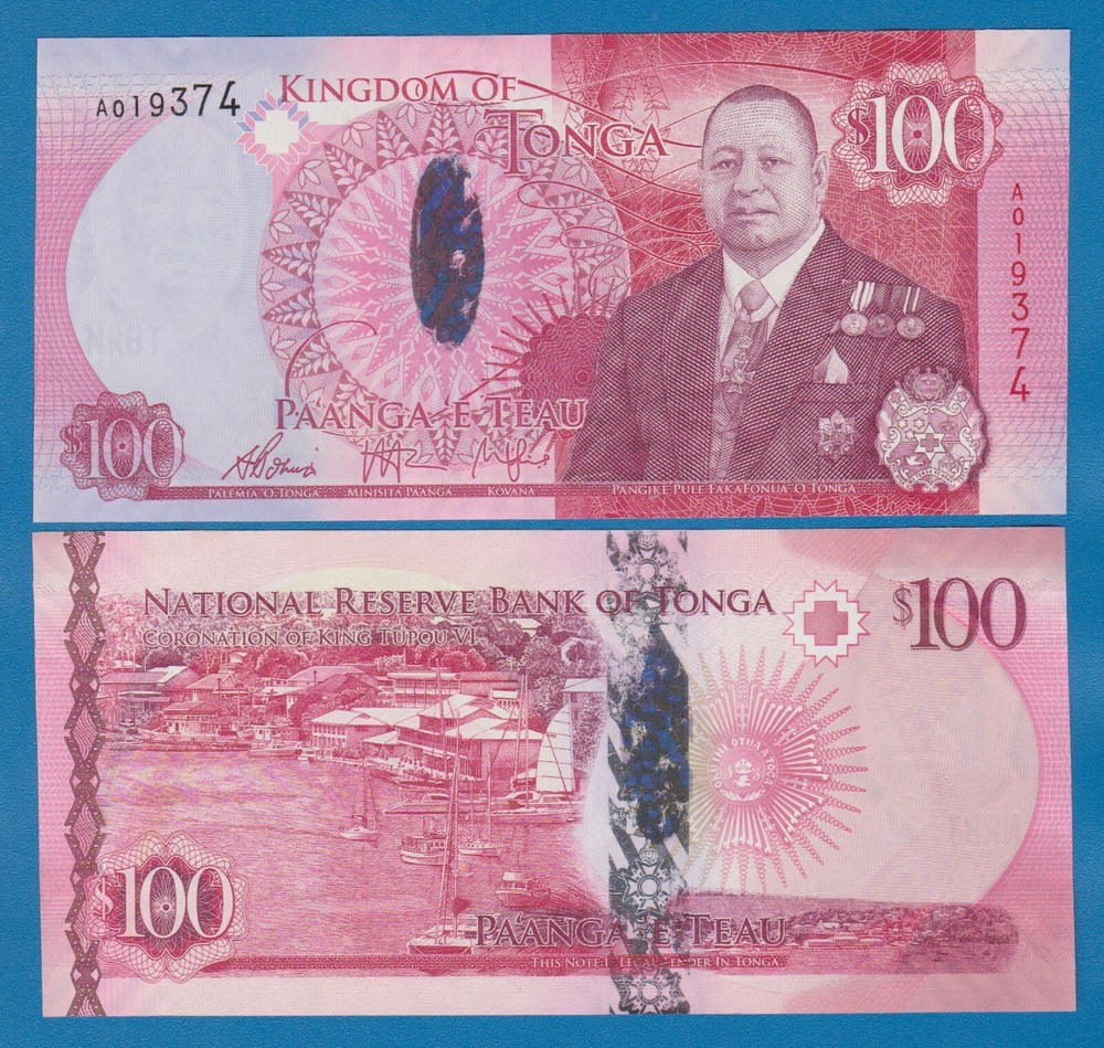 TONGA 100 Pa'anga P 49 ND 2015 UNC