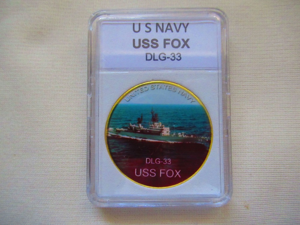 US NAVY - USS FOX DLG-33 Challenge Coin