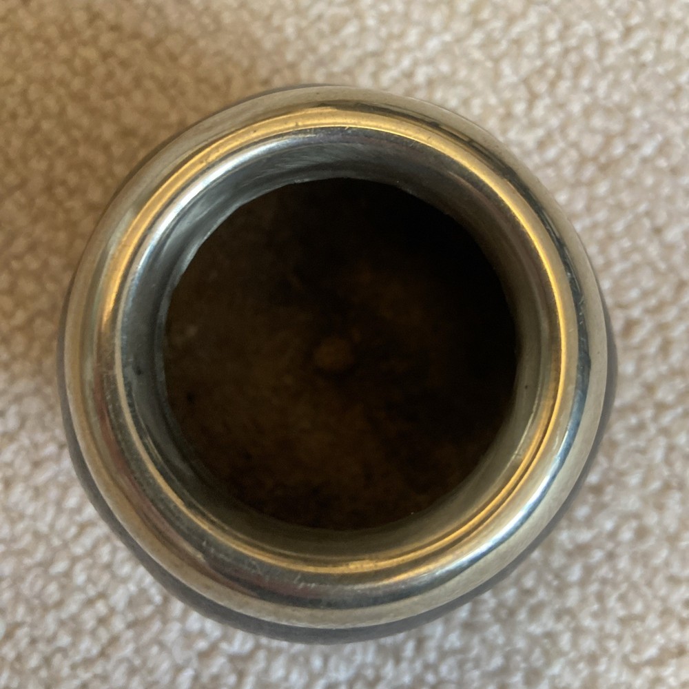 Vintage Silver Gourd Yerba Mate Cup