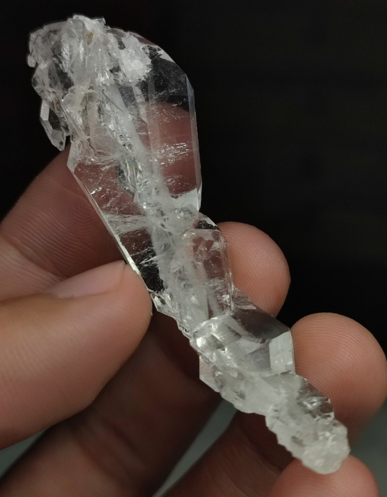 Faden Quartz Crystal With Beautiful Luster & Unique Growth-Pk