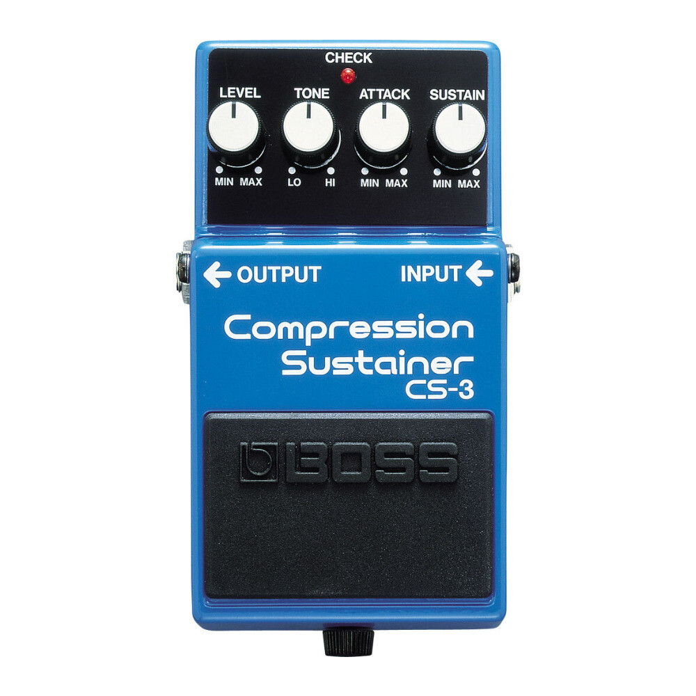 BOSS CS-3 Level Tone Attack and Sustain Controls Compressor Sustainer Pedal