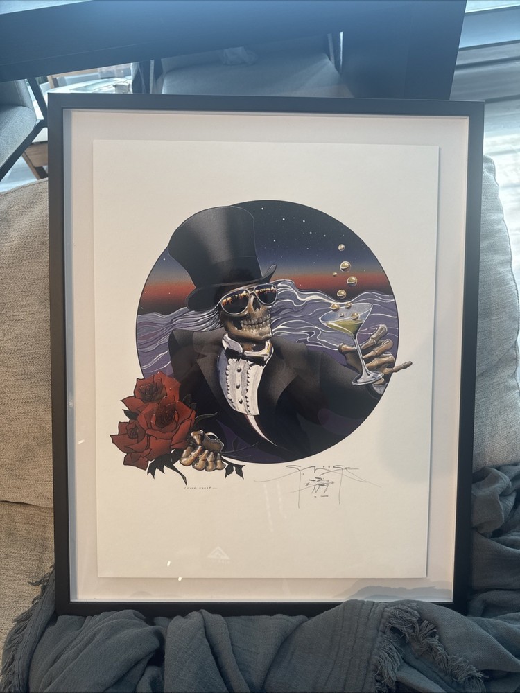 Grateful Dead Stanley mouse Signed Art Professionally Frames Via frame bridge