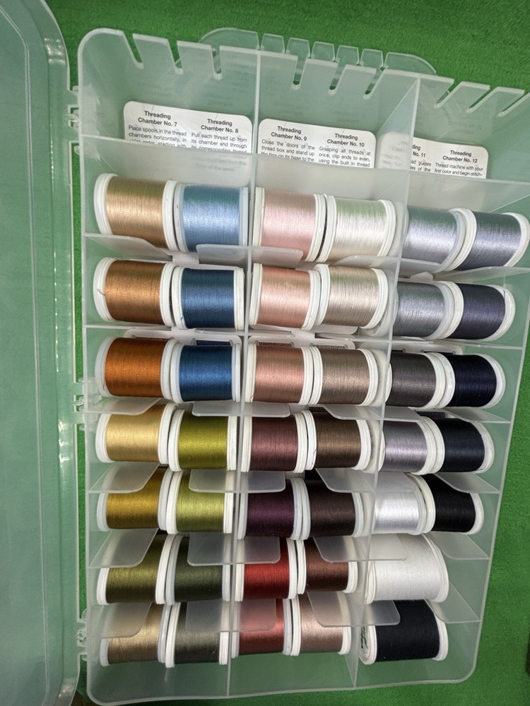 Madeira Rayon Machine Embroidery Thread Case Of 82 Multicolor Spools 200m Needle