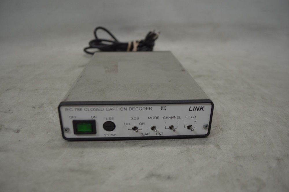 Link IEC-786 Two Field Closed Caption Decoder