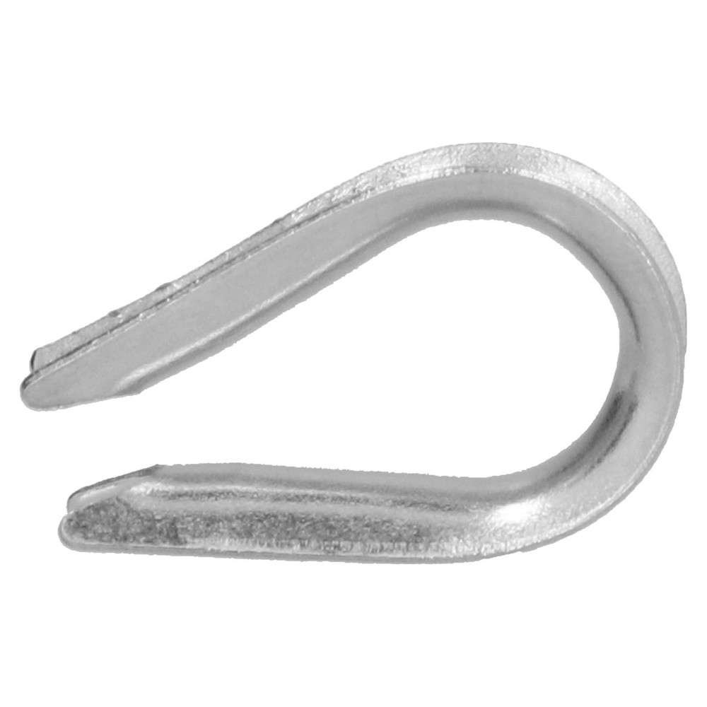 (M2 2mm)50Pcs Wire Rope Thimble Stainless Steel Cable Rigging Tools For Ship
