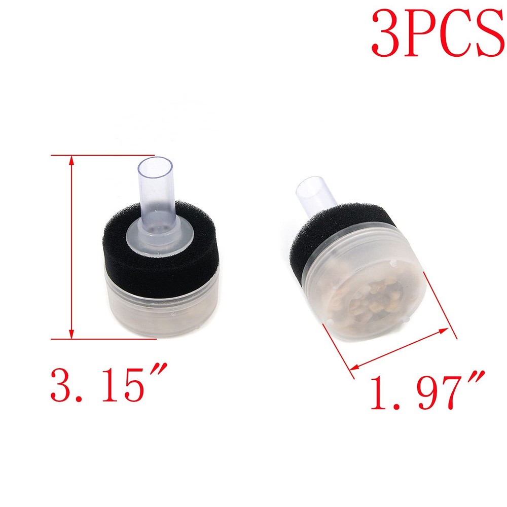Air Driven Filter Sponge Aquarium Filter Pack of 3