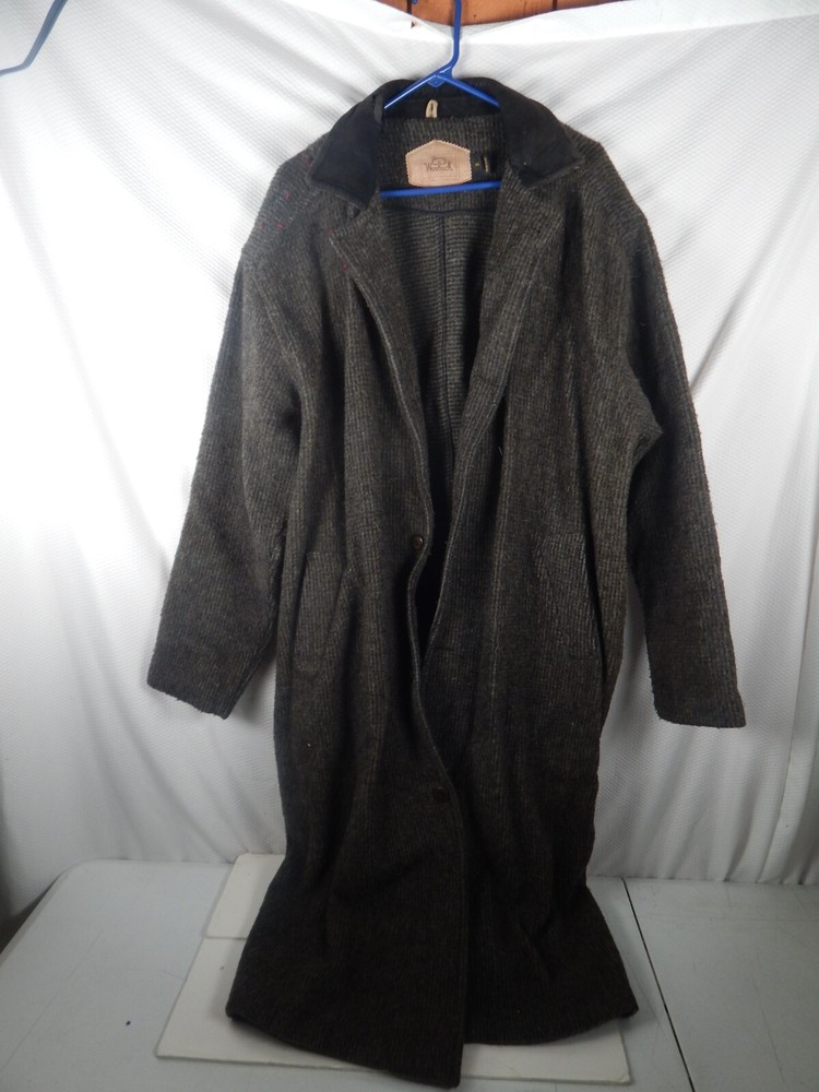 WOOLRICH wool blend Trench coat XL GRAY