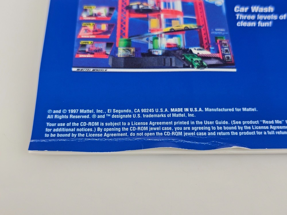 Hot Wheels Custom Car Label Designer CD Software User Guide Sticker Sheets 1997