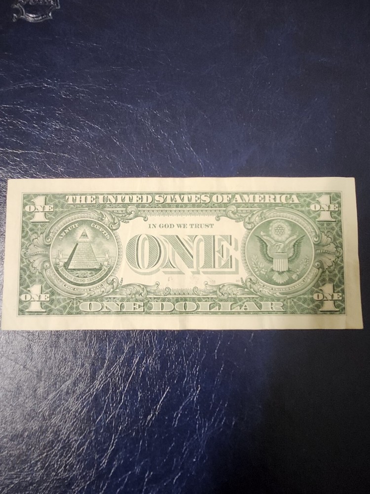 Gutter Fold Error One Dollar Bill 2017 Series Paper Currency