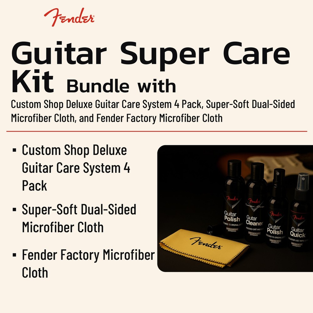 Fender Guitar Super Care Kit w/ Microfiber Cloths