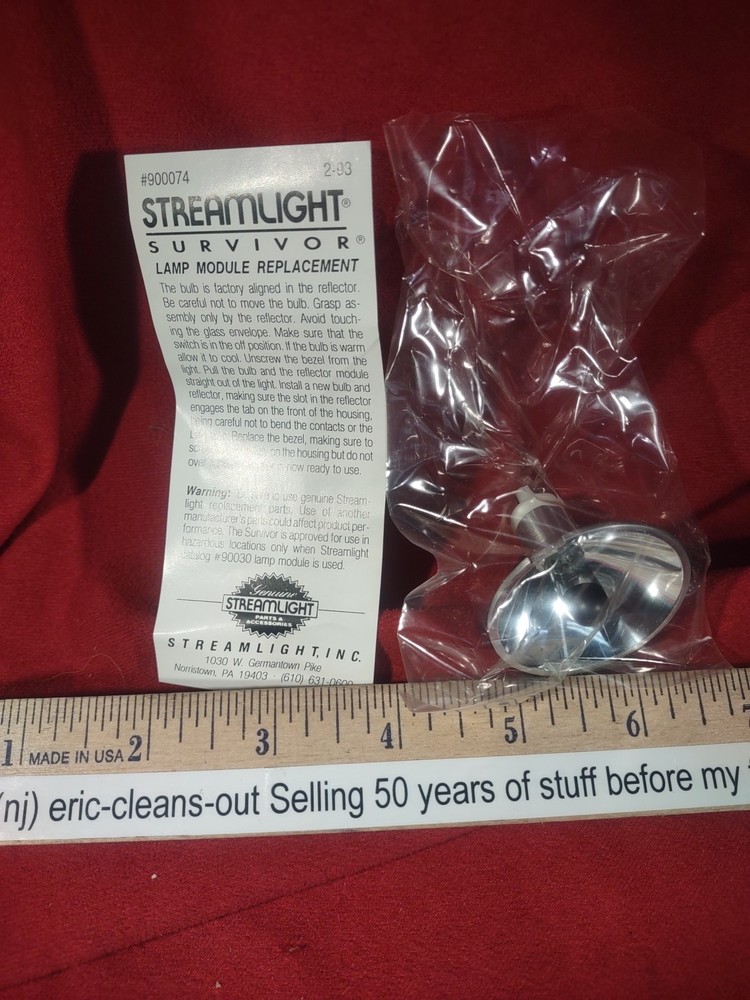 Streamlight 90030 Survivor (Old Model) Flashlight Replacement Lamp Module SL 90X