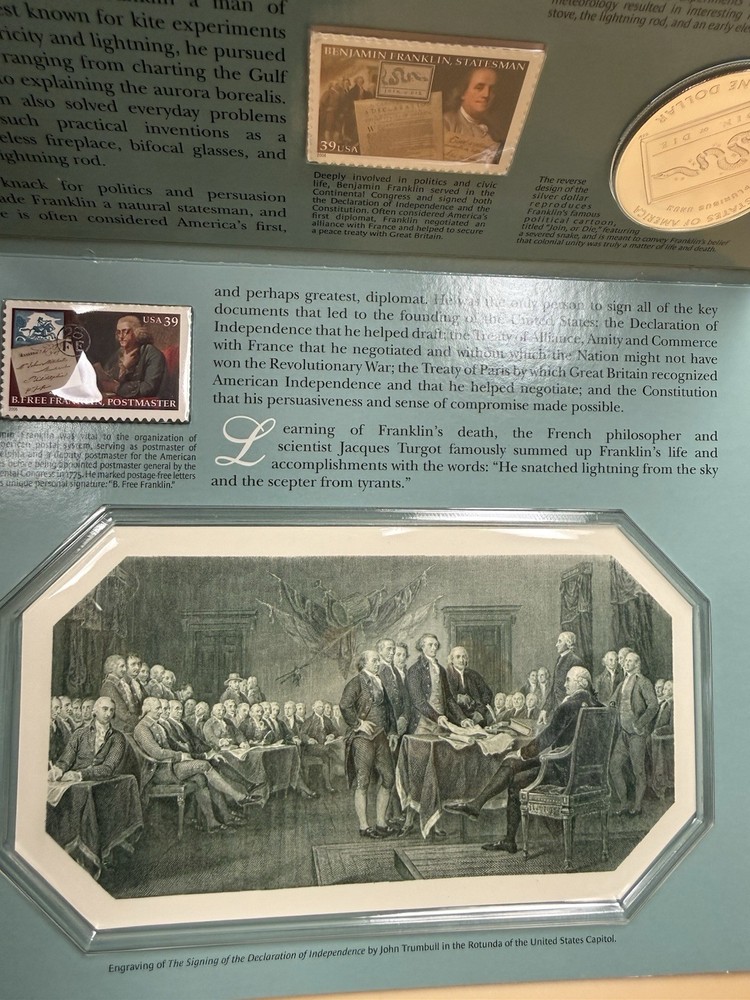 Benjamin Franklin Coin & Chronicles Set