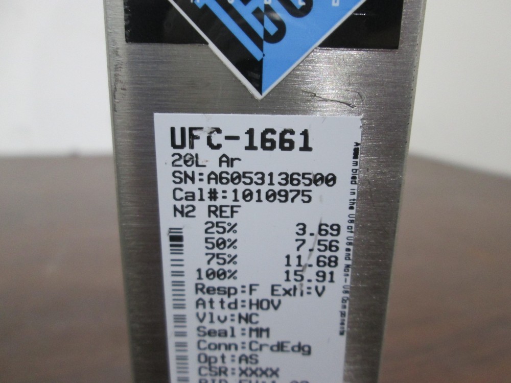 Unit, UFC-1661, 20L, Ar, Mass Flow Controller, 1/4" Port, Used