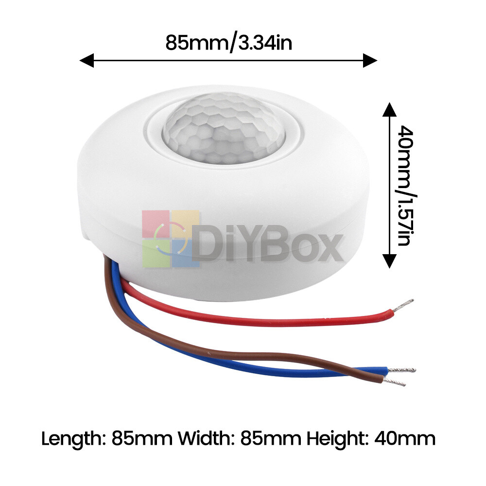 AC85-265V Smart Human Infrared Sensor Switch PIR Motion Ceiling Sensor Switch