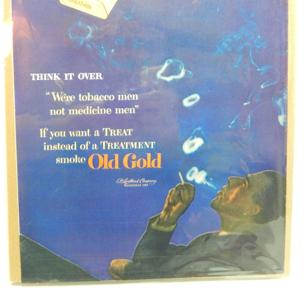 OLD GOLD CIGARETTES P. LORILLARD COMPANY ADVERTISEMENT