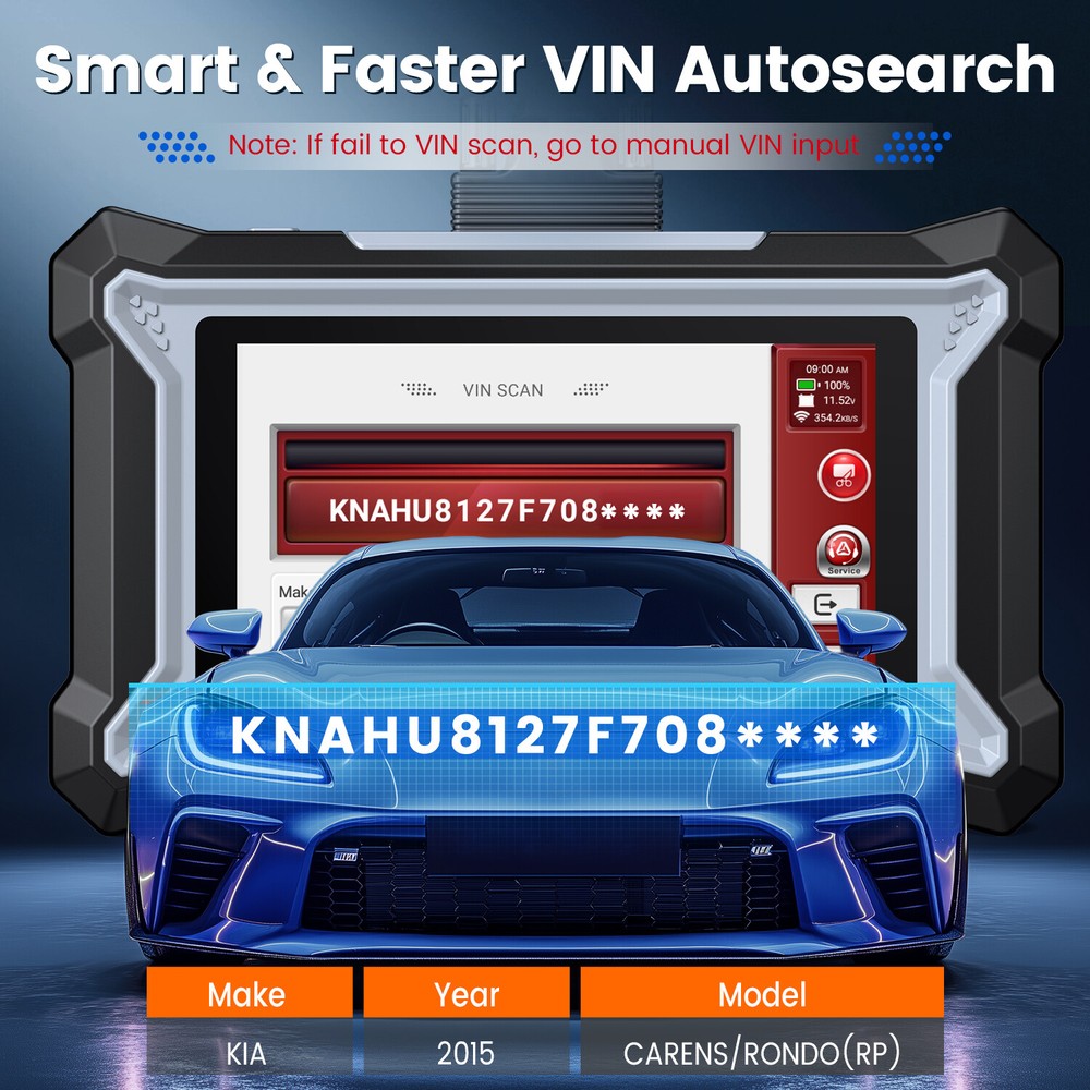 Wif iLifetime Free Update OBD2 Scanner Code Reader ABS SRS Transmission Engine