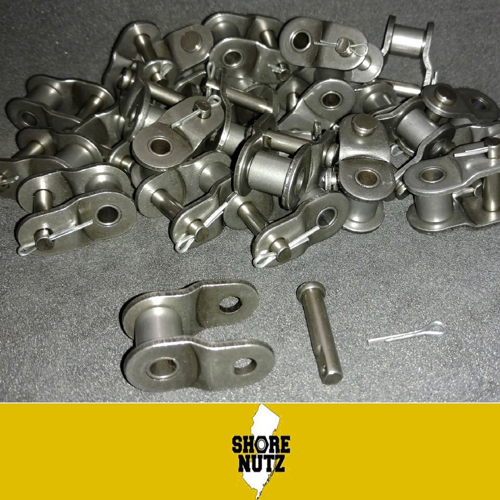 #80 Chain Offset Link Qty 10 PIECES Half Link 1" Pitch 80O/L