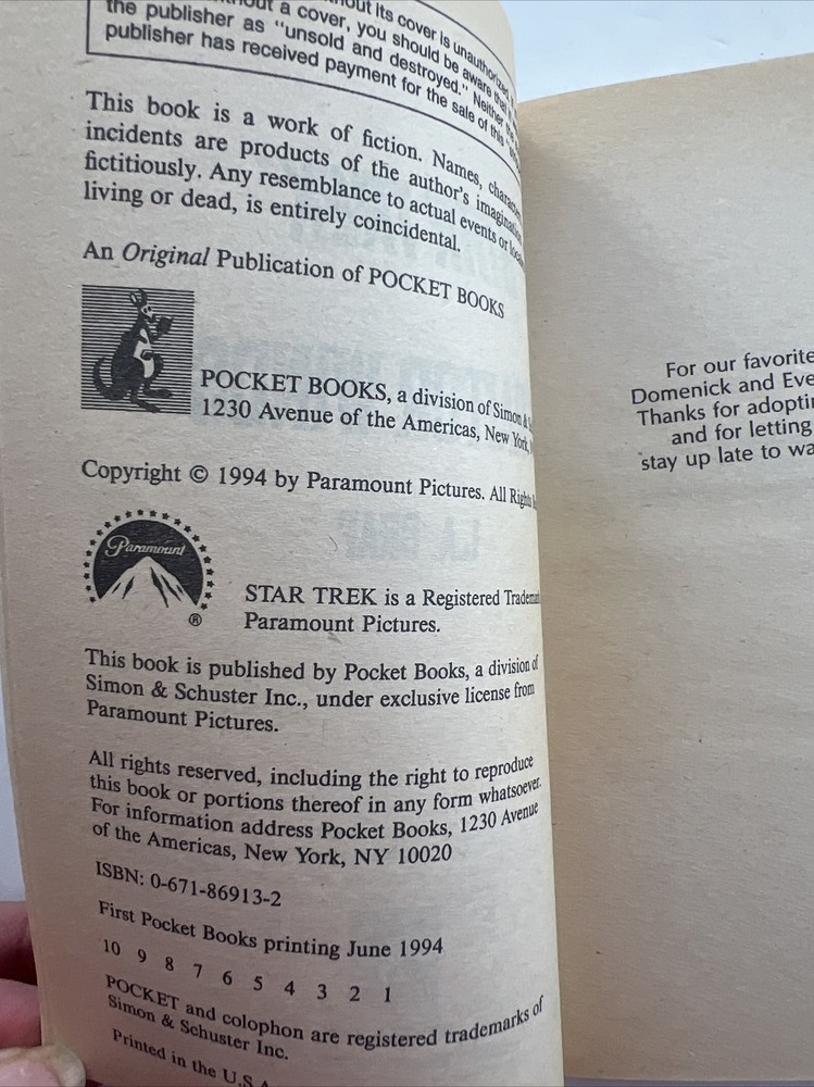Star Trek: Traitor Winds Paperback by L.A. Crap