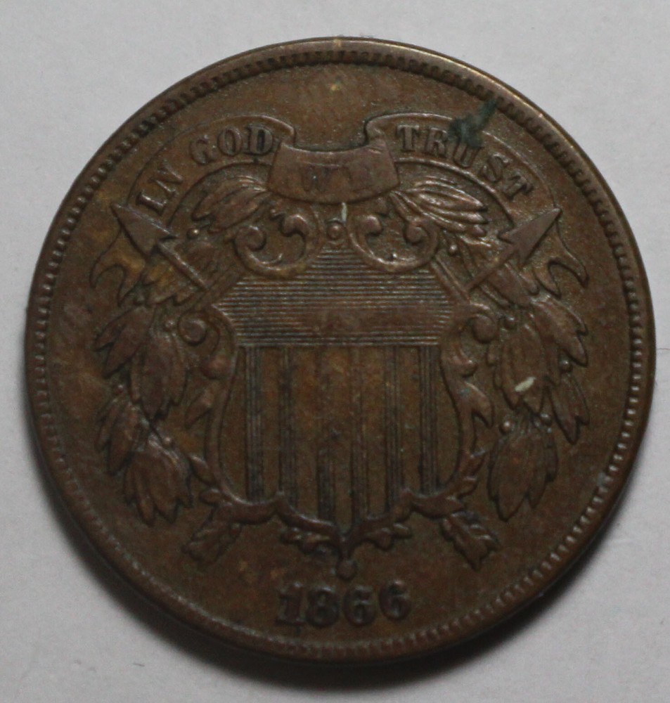 1866 Two Cent ZC607