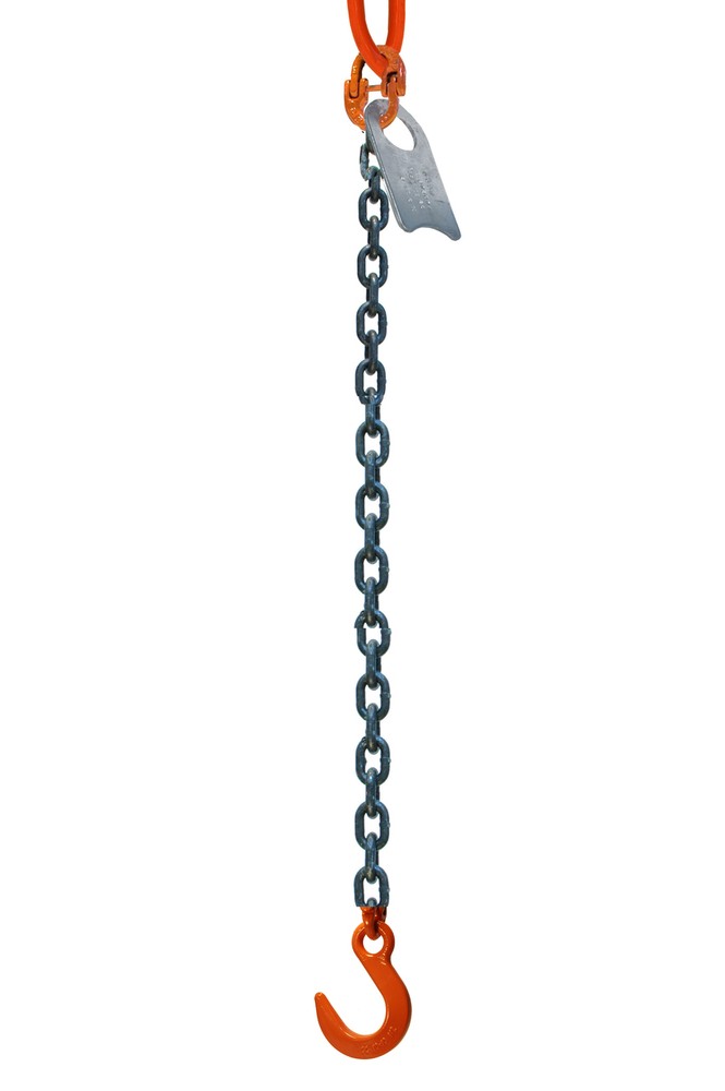 Chain Sling - 1/2" x 10' Single Leg with Foundry Hook - Grade 100
