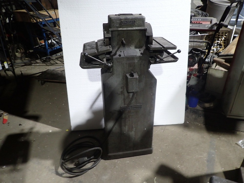 Ex-Cell-O 6" Double End Carbide Sharpener Pedestal Grinder: 230V 3-Phase Excello