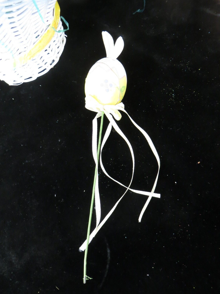 White Wicker Easter Basket