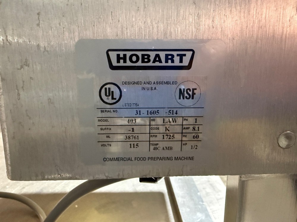 NEW 2020 HOBART 403 MEAT TENDERIZER CUBER STEAK MACHINE