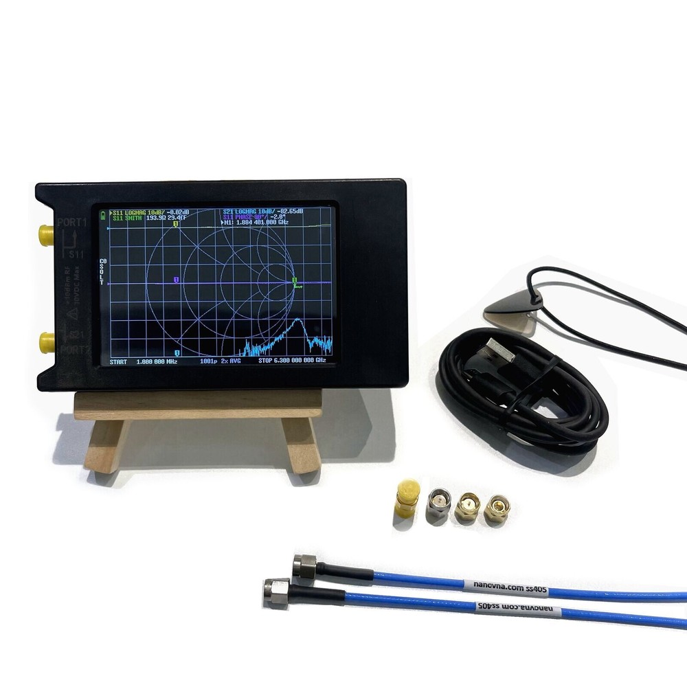 LiteVNA-64 50KHz-6.3GHz Vector Network Analyzer VNA Analyzer with 3.95" Screen