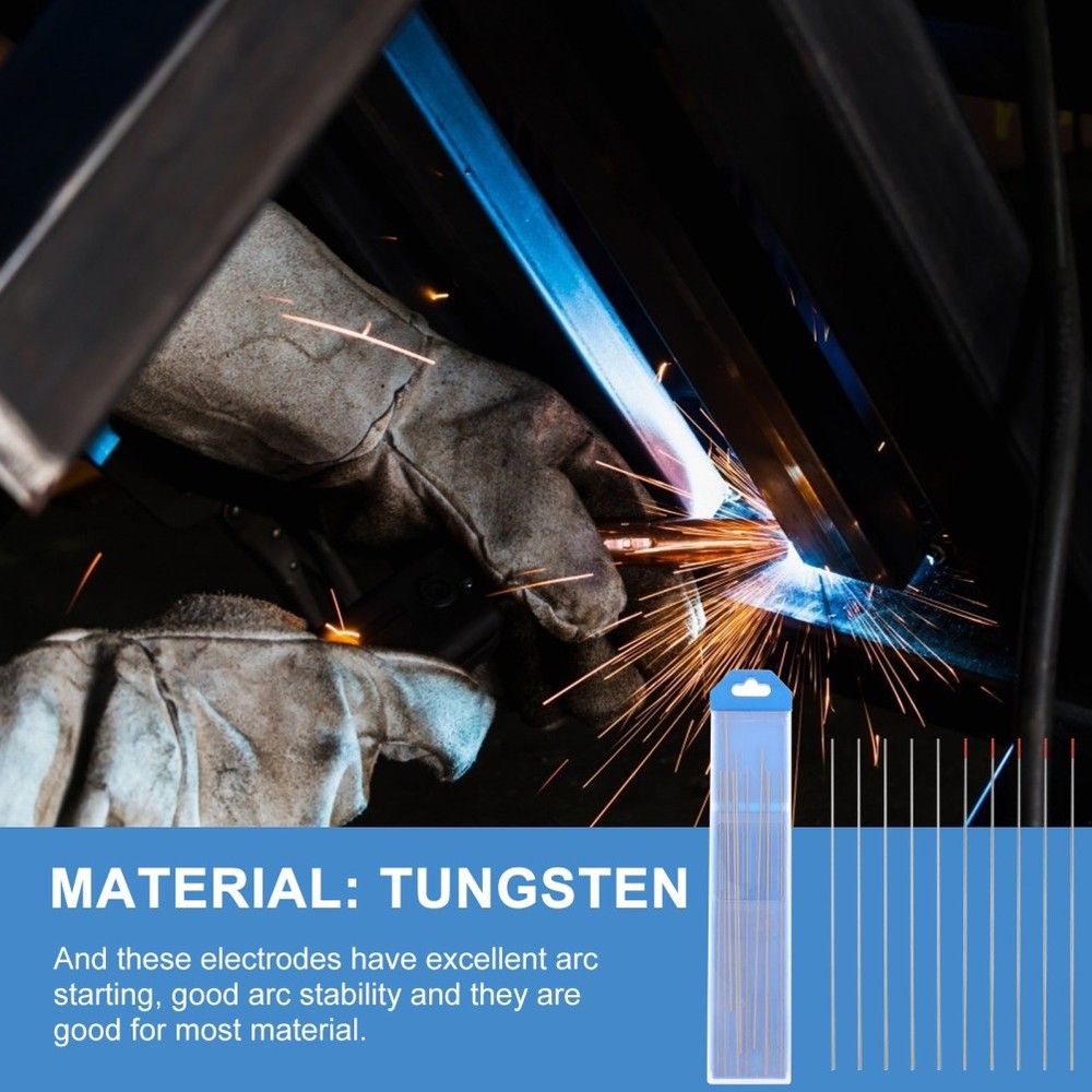 20pcs Welding Tungsten Electrode Argon Arc Tungsten Electrodes Needles