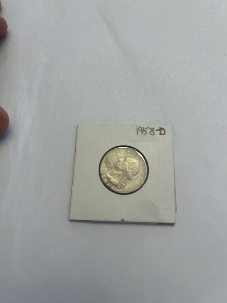 1958-D Washington Quarter - 90% Silver. Very Nice Coin