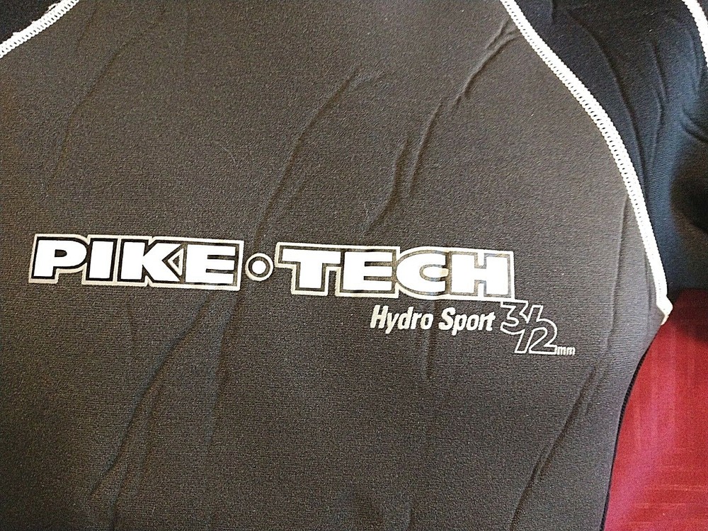 Wetsuit Shorty Pike Tech Hydro Sport 3/2 mm Medium Black Gray and White Medium
