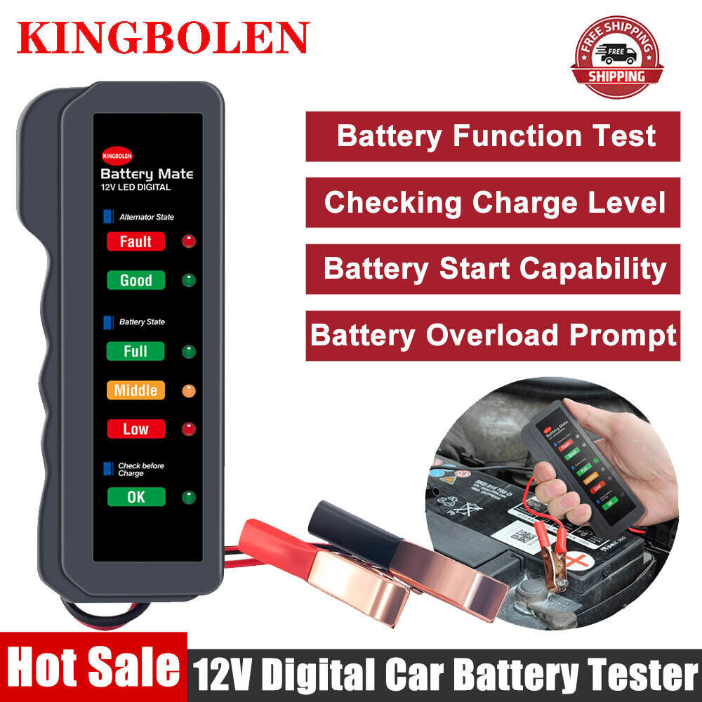 KINGBOLEN KBL310 12V Battery Load Tester Alternator Analyzer Car Diagnostic tool