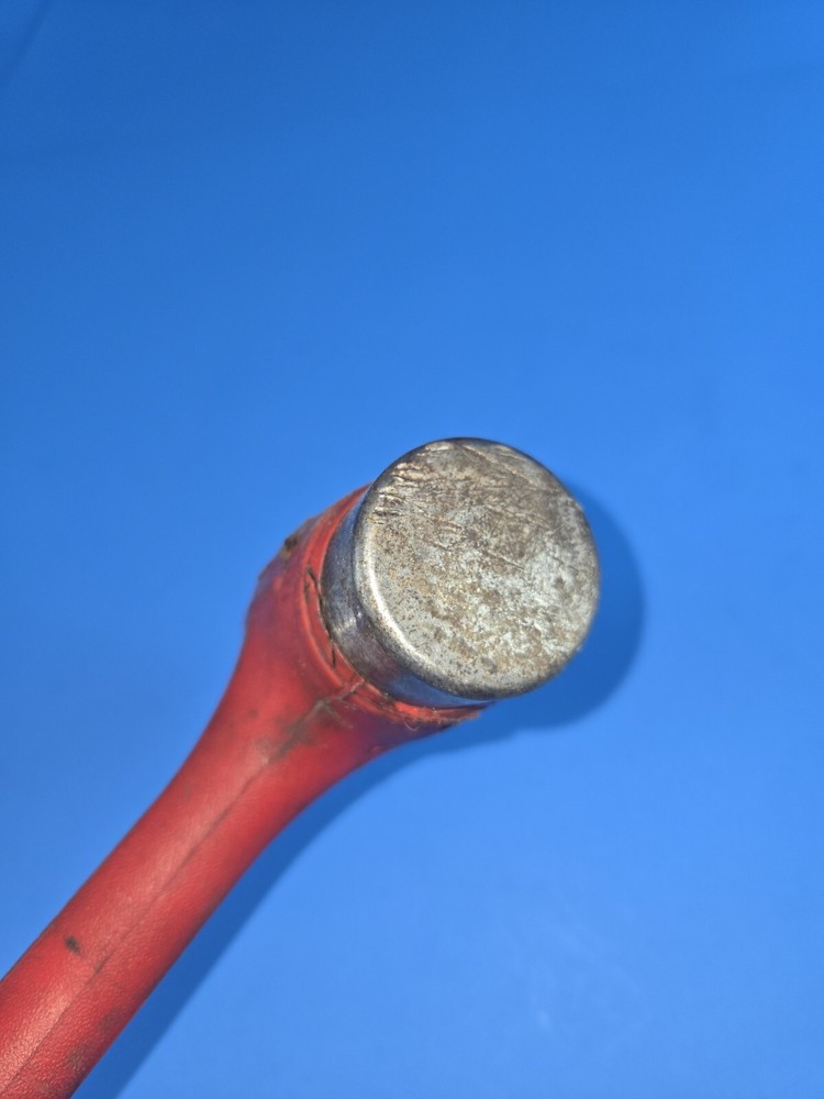 Snap On Tools Red 32oz Ball Peen Soft Grip Dead Blow Hammer HBBD32