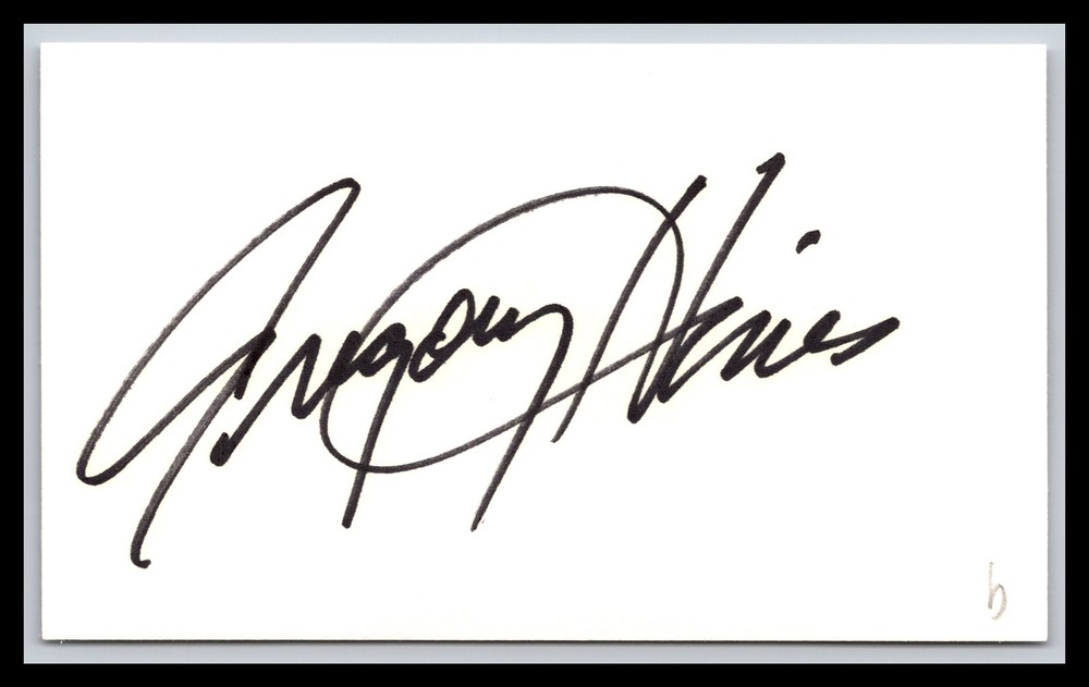 Gregory Hines - Actor - 3x5 Card - Signed / Autograph (b)