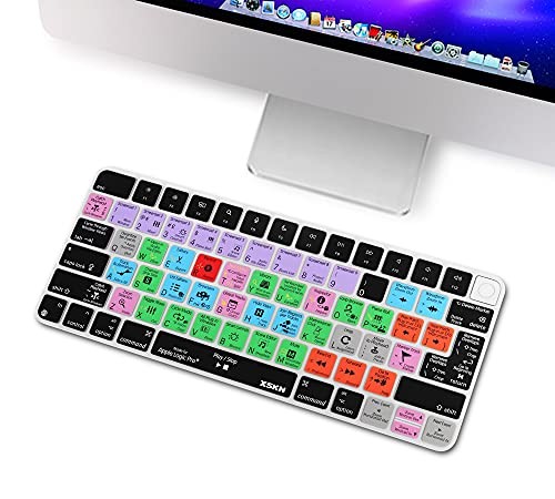 XSKN Shortcut and Language seriers Silicone Keyboard US&EU version Logic Pro