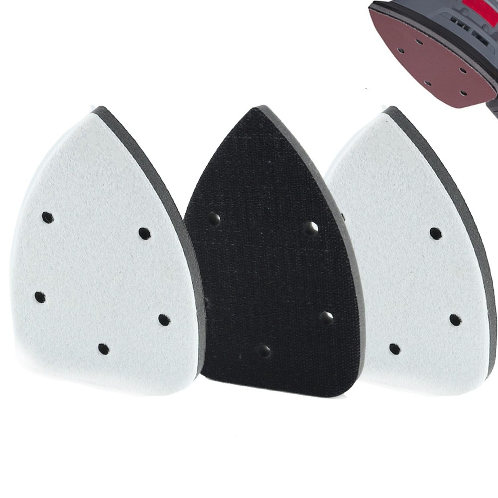 3pcs Mouse Detail Sanding Interface Pad 140mm*90mm 5 Holes Foam Interface Mou...