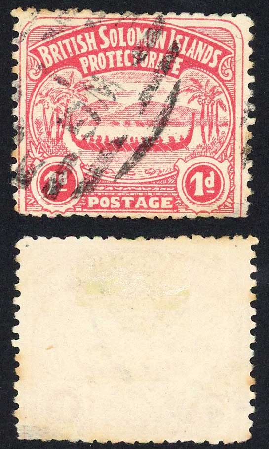 Solomon Is SG2 1d with MG1 Postmark