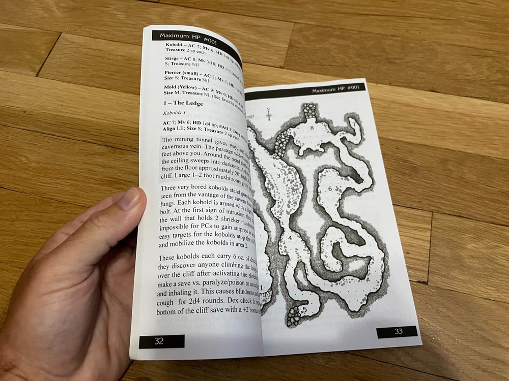 Dungeons & Dragons Maximum HP Issue 1 Dwarfhome OSR OSE Labyrinth Lord