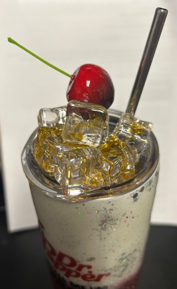 Dr. pepper tumbler custome made epoxy