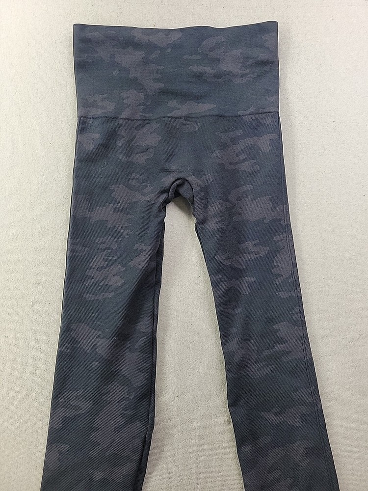 Spanx Women's S Charcoal Camo Performance Leggings Compression Support Wicking