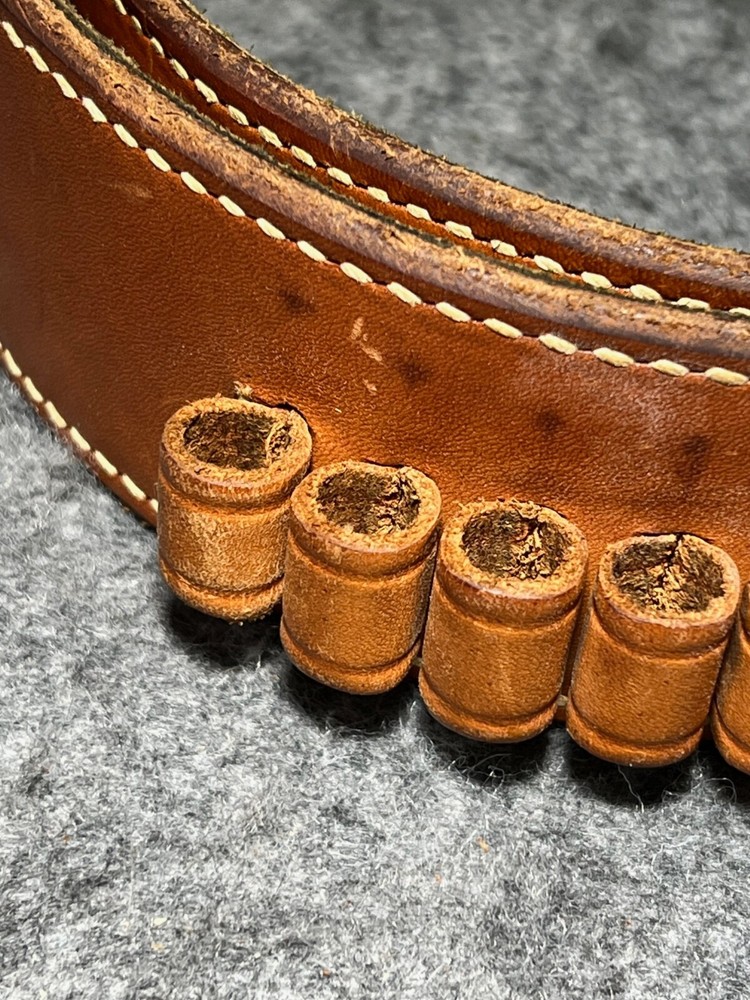 Safariland Brown Leather Ammunition Belt 9mm