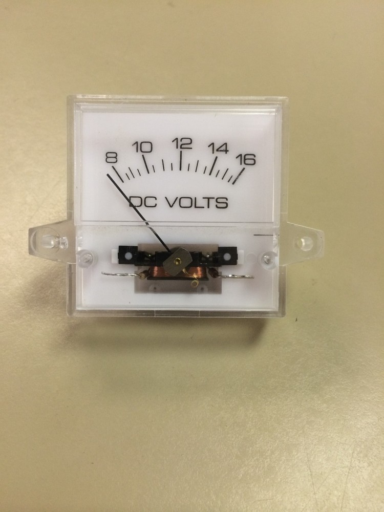 36B-157 DC ANALOG METER 8-16 VDC WHITE 10203