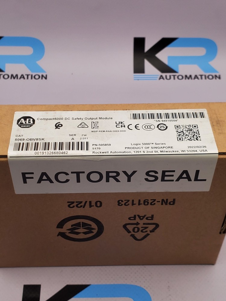 Allen-Bradley 5069-OBV8S Compact 5000 DC Safety Output Module
