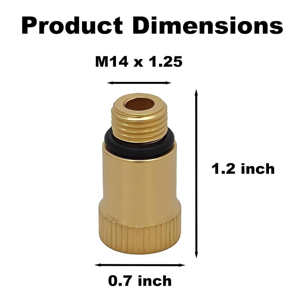 14mm Engine Tester Adapter Spark Plug Adapter Corrosion Proof Compression Too...