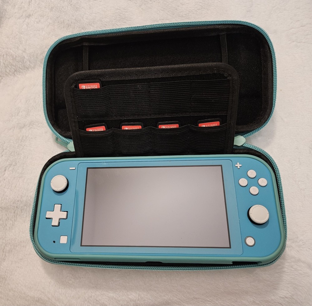 Nintendo Switch Lite Turquoise Bundle (Includes 5 Games)
