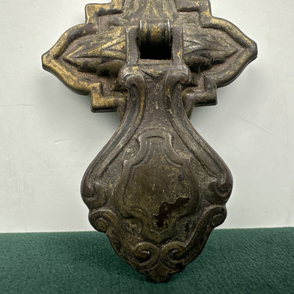 Brass 1920-30’s ART DECO Antique Hardware Pendant Teardrop Drawer Pull