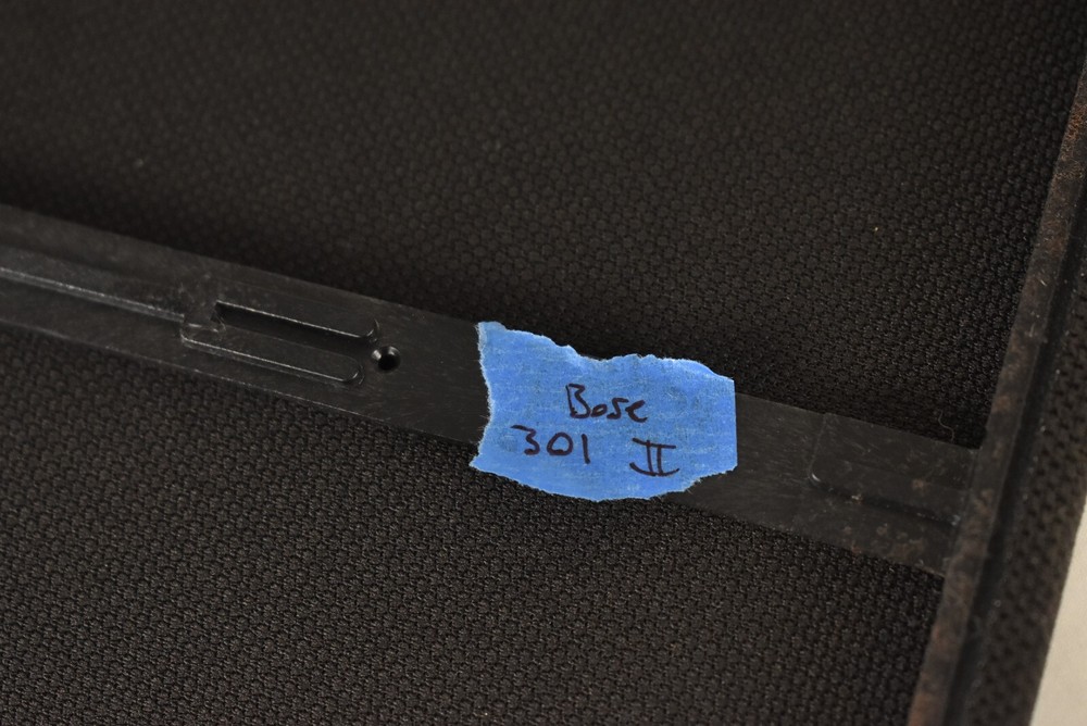 Single BOSE 301 Series II (2)Grill Cover -Black-