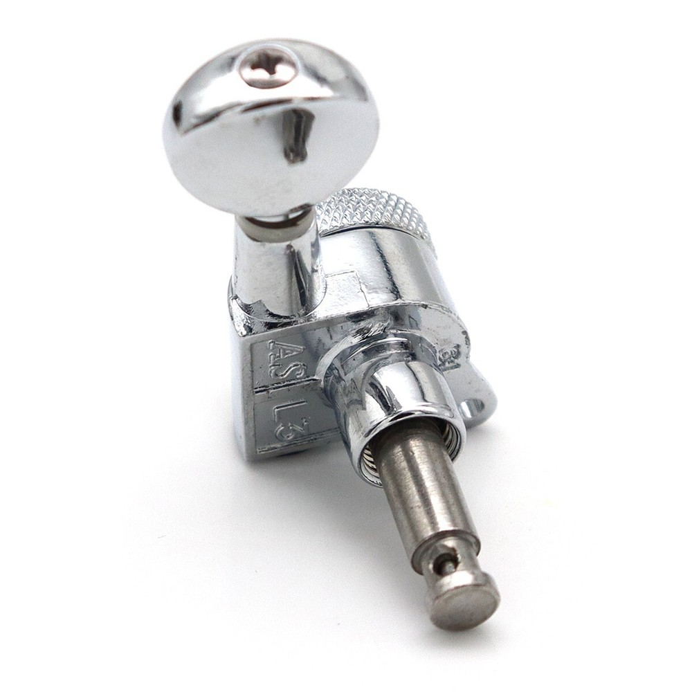 6L OVAL Button Electric Guitar Locking Tuning Pegs Tuners Machine Head Chrome