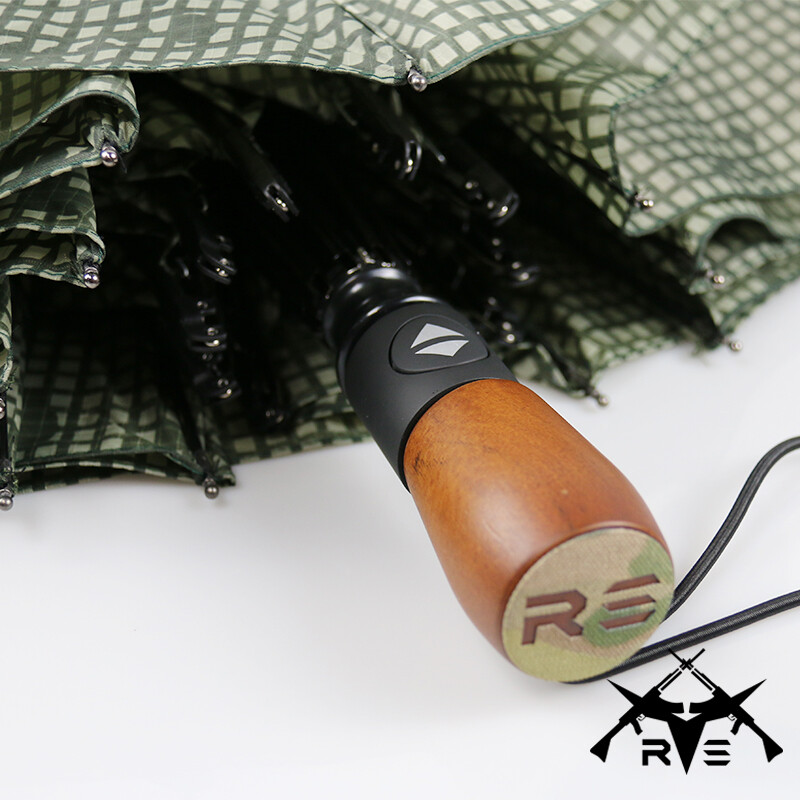 Tactical Folding Nylon Waterproof Rainproof Sunshade Umbrella Night Camouflage